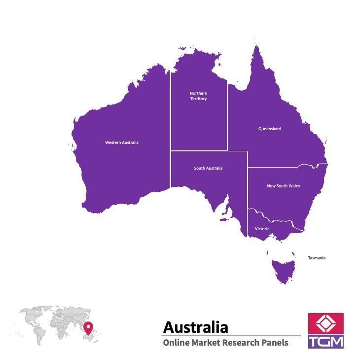 Onlinepanel i Australien| Marknadsundersökning i Australien