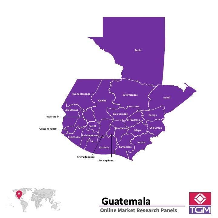 Onlinepanel i Guatemala| Marknadsundersökning i Guatemala