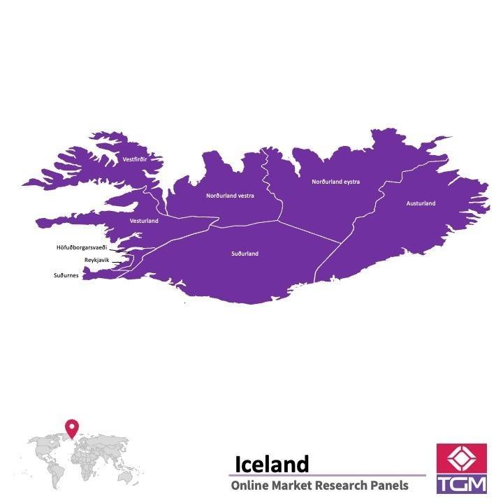 Onlinepanel i Island| Marknadsundersökning i Island