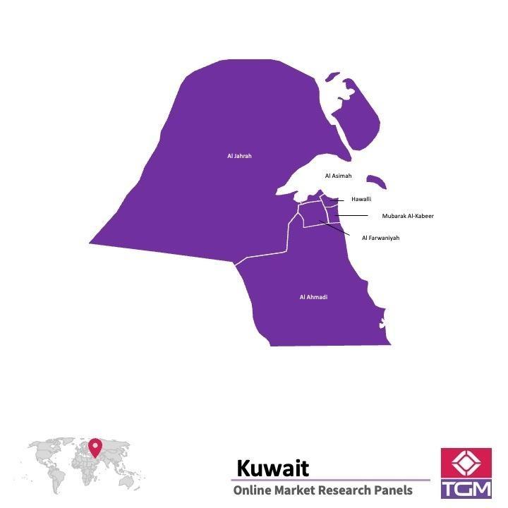 Onlinepanel i Kuwait| Marknadsundersökning i Kuwait