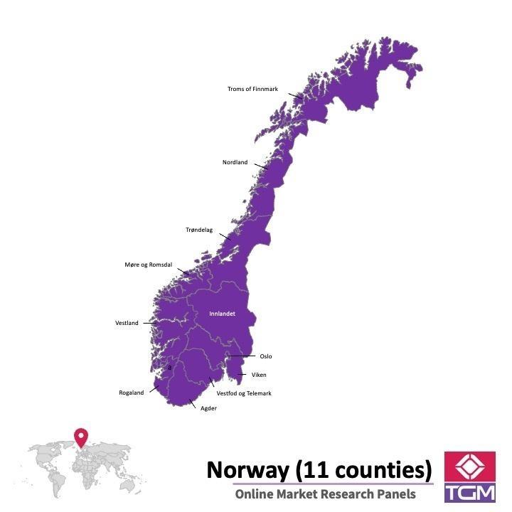 Onlinepanel i Norge| Marknadsundersökning i Norge