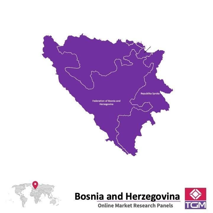Onlinepanel i Bosnien och Hercegovina|  Marknadsundersökning i Bosnien och Hercegovina