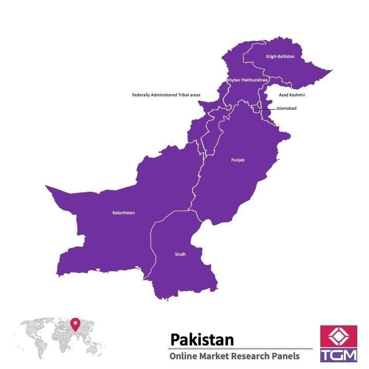 Onlinepanel i Pakistan|  Marknadsundersökning i Pakistan