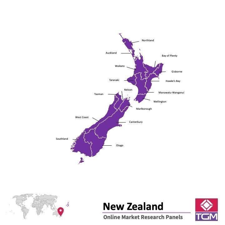 Onlinepanel i Nya Zeeland|  Marknadsundersökning i Nya Zeeland