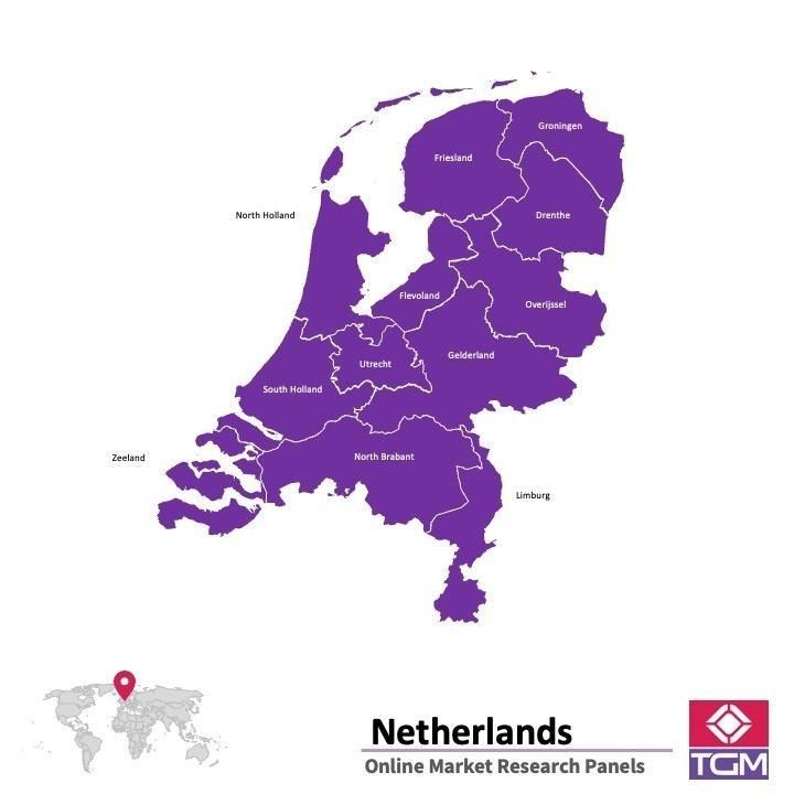 Onlinepanel i Holland|  Marknadsundersökning i Holland