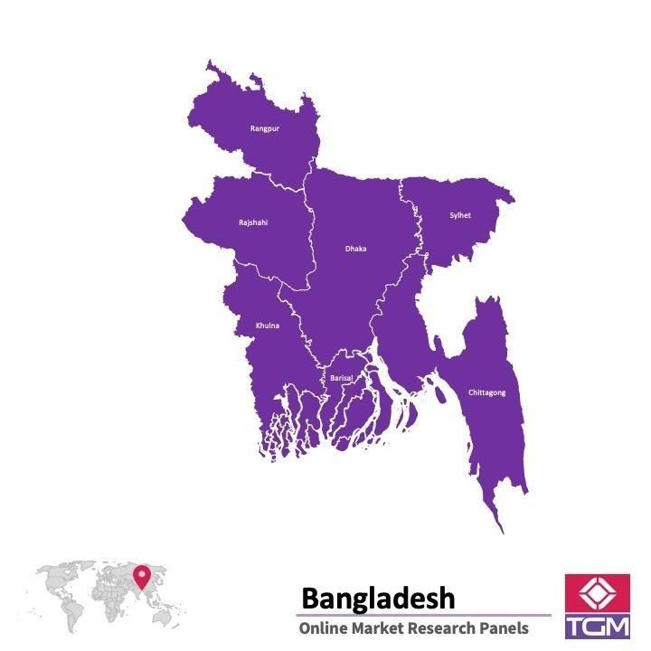 Onlinepanel i Bangladesh|  Marknadsundersökning i Bangladesh