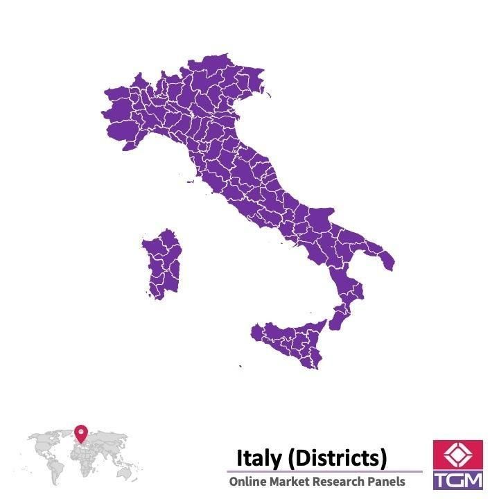 Onlinepanel i Italien|  Marknadsundersökning i Italien