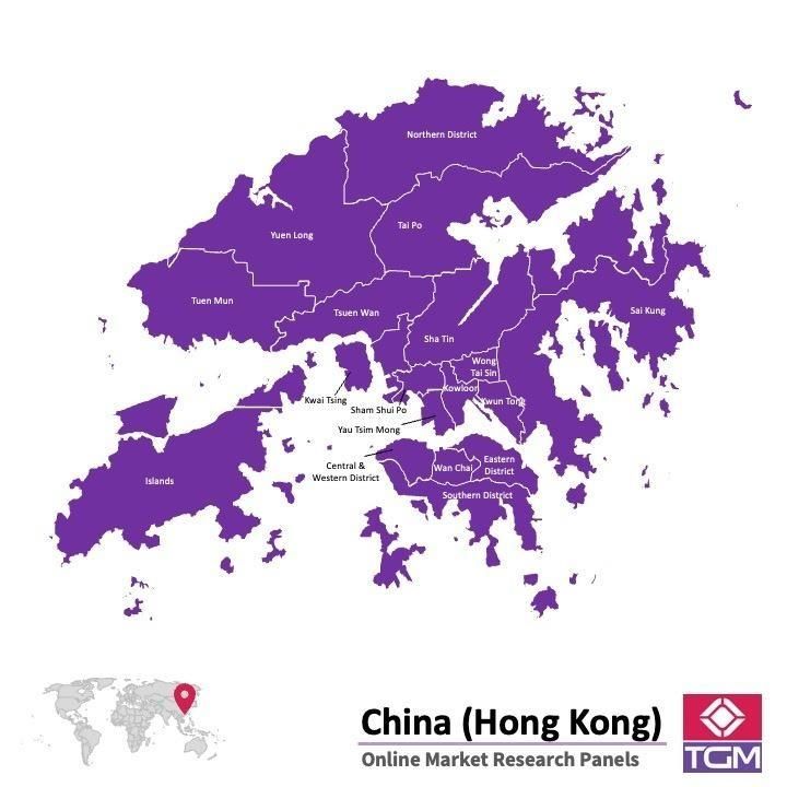 Onlinepanel i Hong Kong|  Marknadsundersökning i Hong Kong
