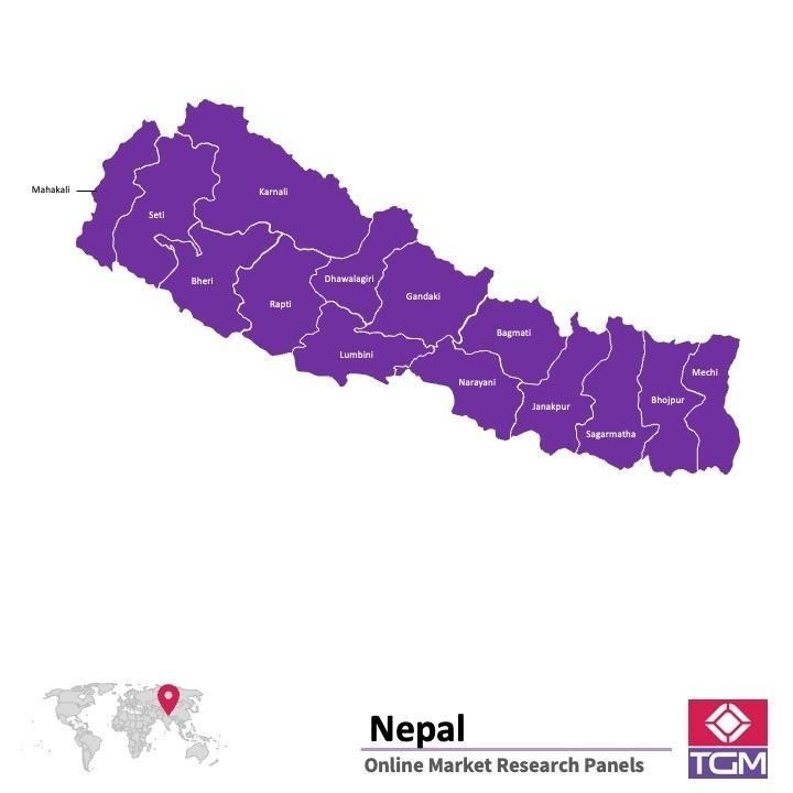 Onlinepanel i Nepal|  Marknadsundersökning i Nepal