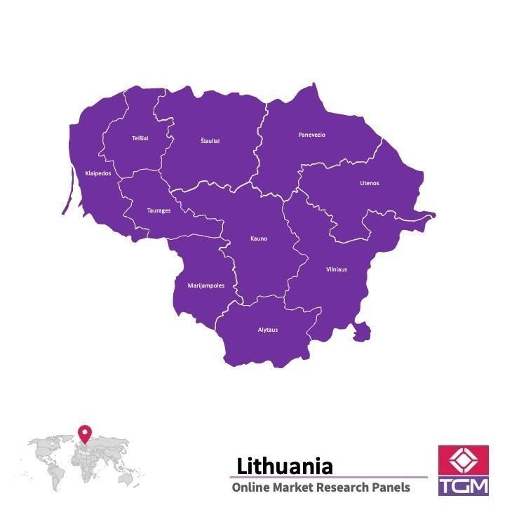 Onlinepanel i Litauen|  Marknadsundersökning i Litauen